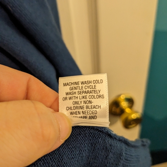 ‼️ CLEARANCE Studio Works blue, button down cardigan, size 2X - Picture 4 of 12